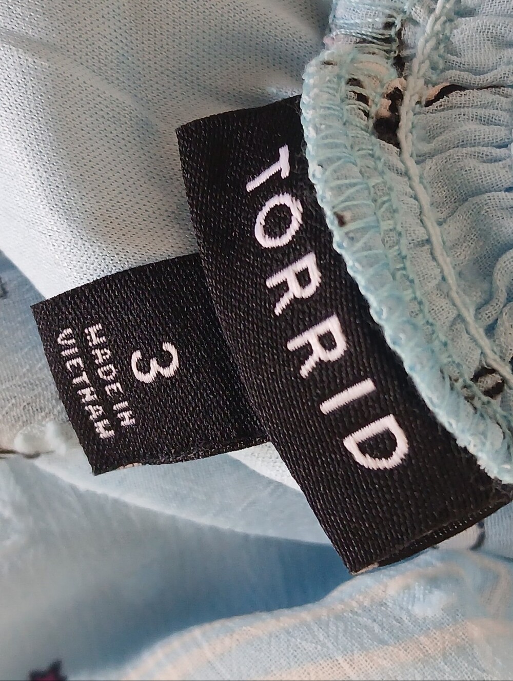 torrid Light Blue Star Print Midi Dress - Picture 10 of 10